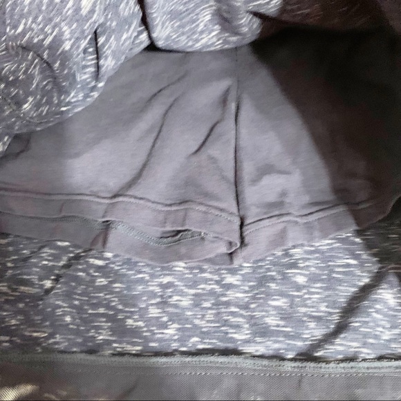 Brisas Heathered Blue and White Me ni Athletic Skirt Built in Shorts Mesh Detail - Picture 11 of 12